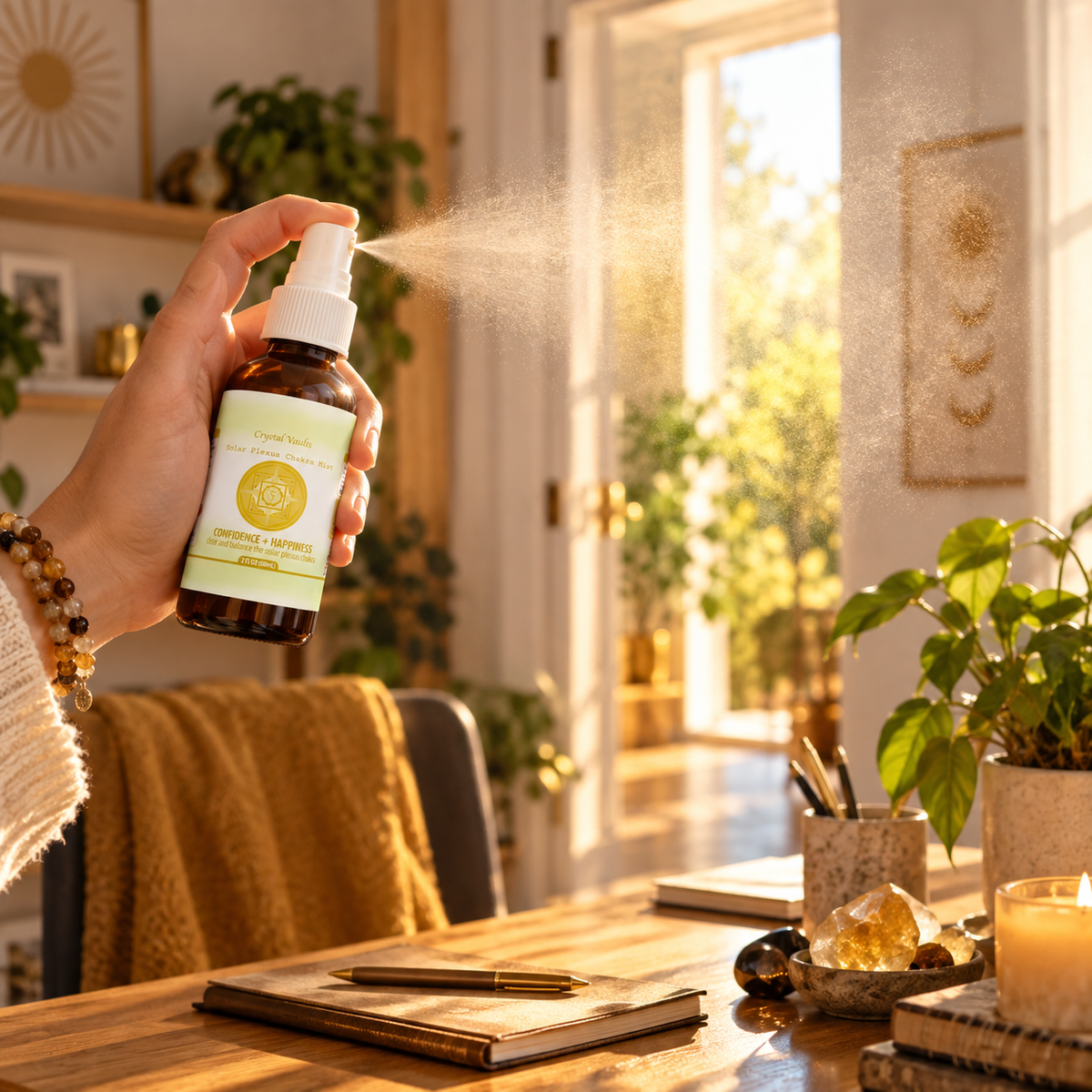 Solar Plexus Chakra Crystal Mist