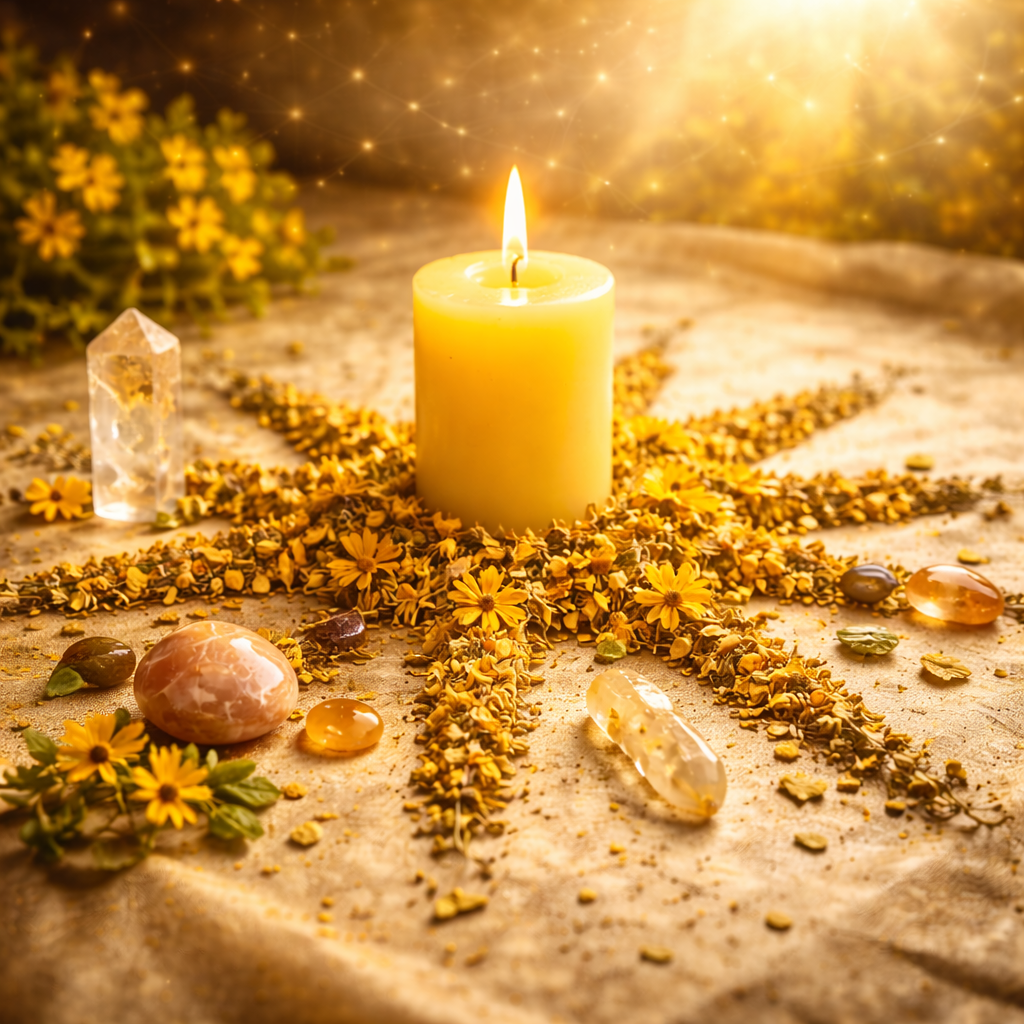 Celestial Aligned St John's Wort — The Sun Caught in a Flower