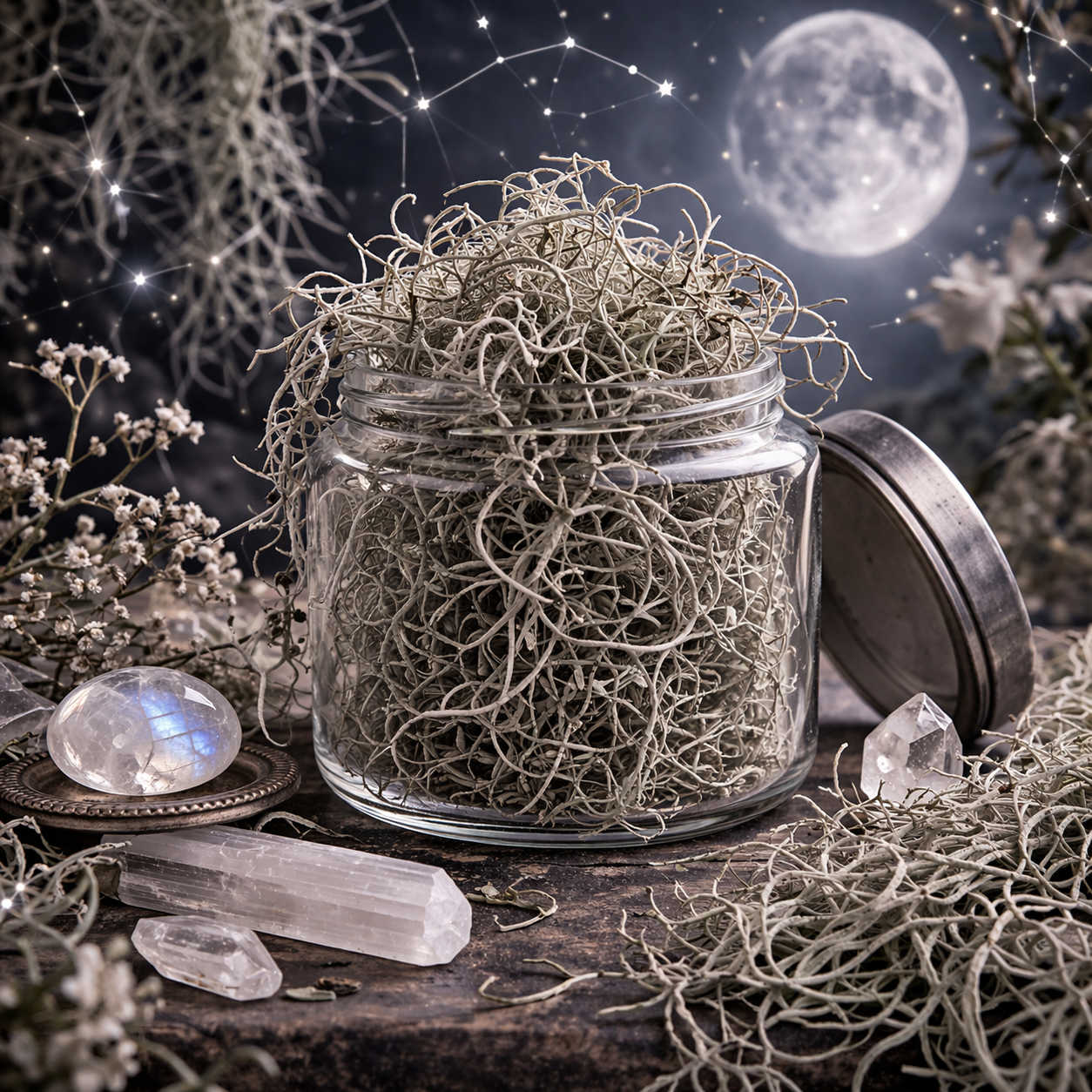 Celestial Aligned Spanish Moss - The Gray Veil of the Oaks