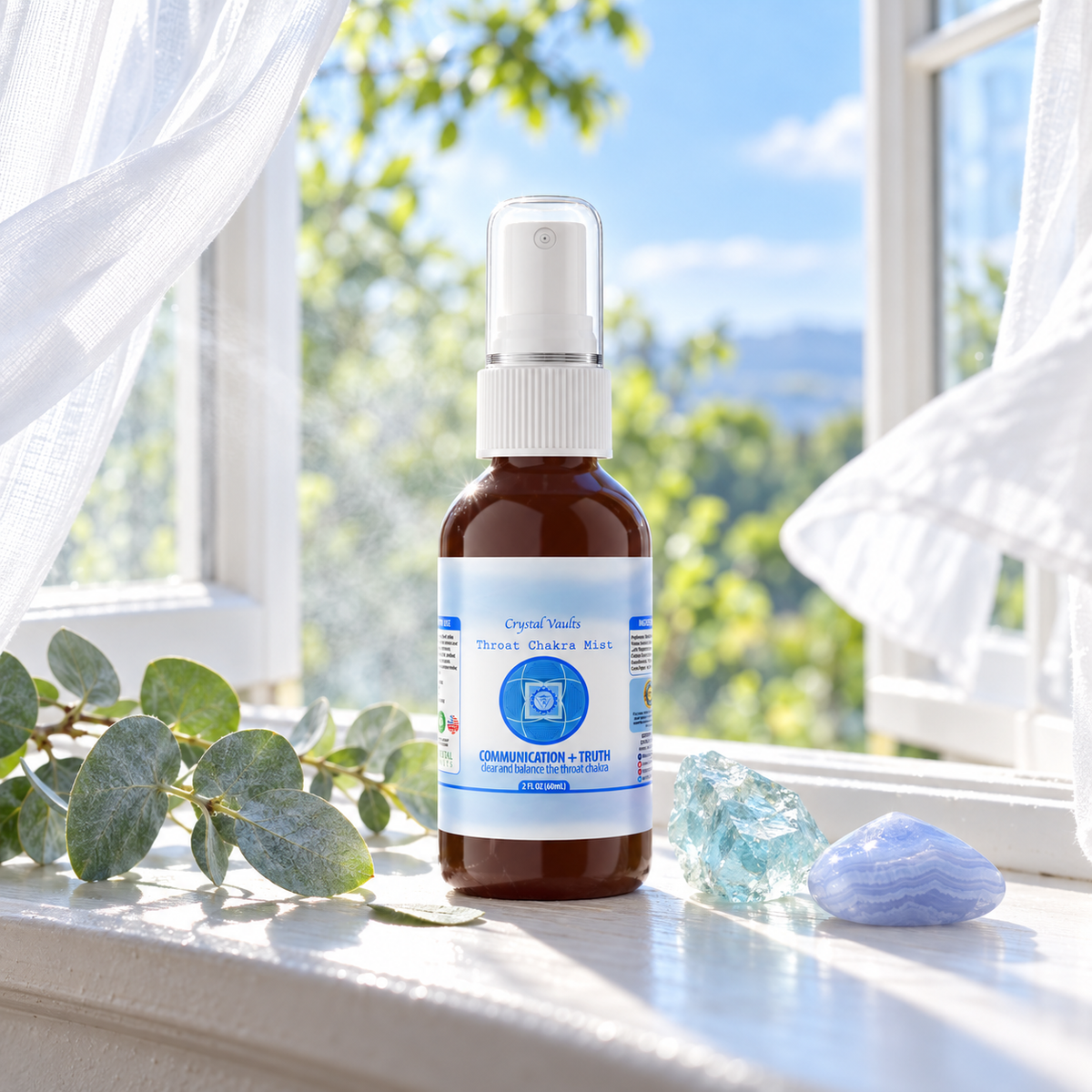 Throat Chakra Crystal Mist