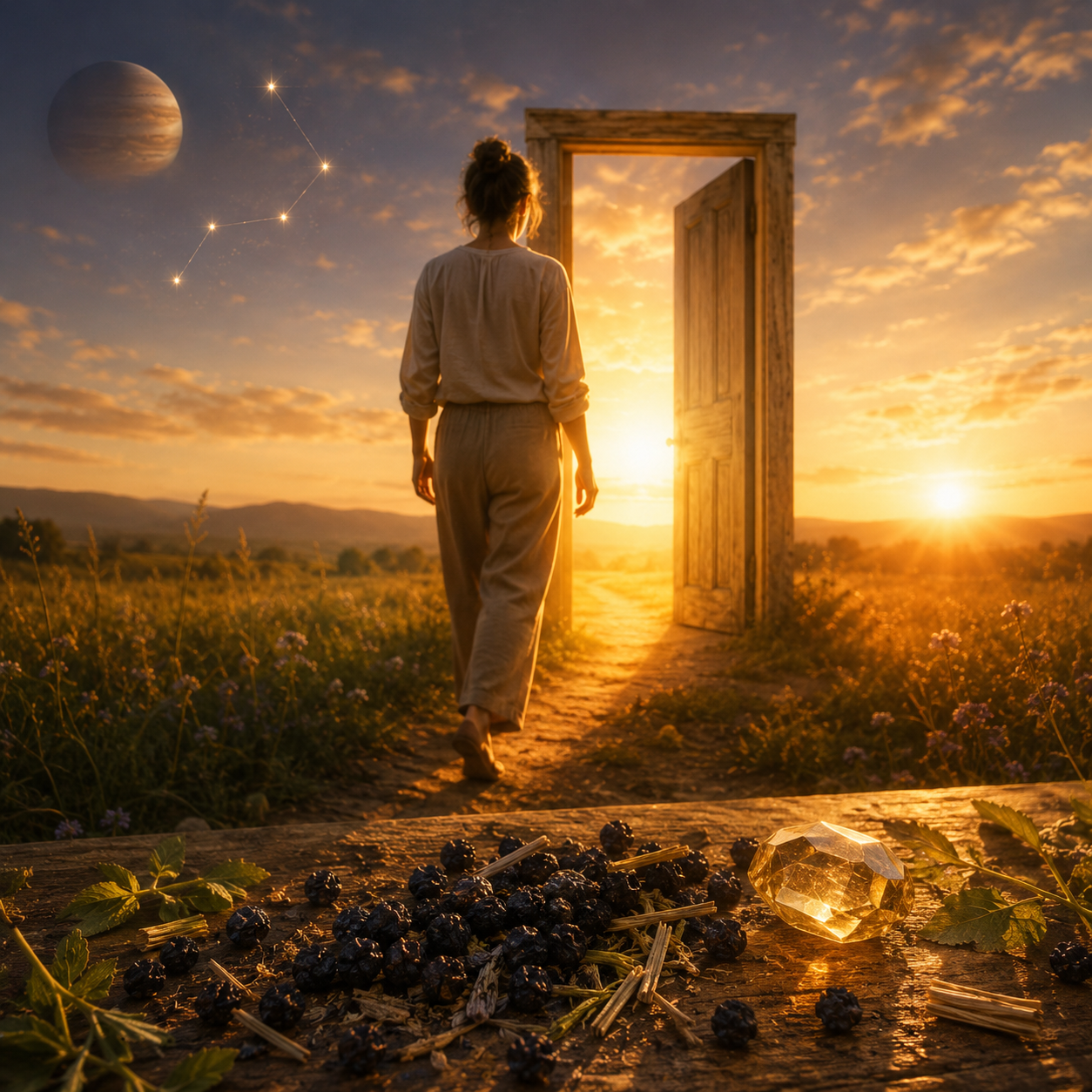 Celestial Aligned Elderberry-The Crone at the Gate