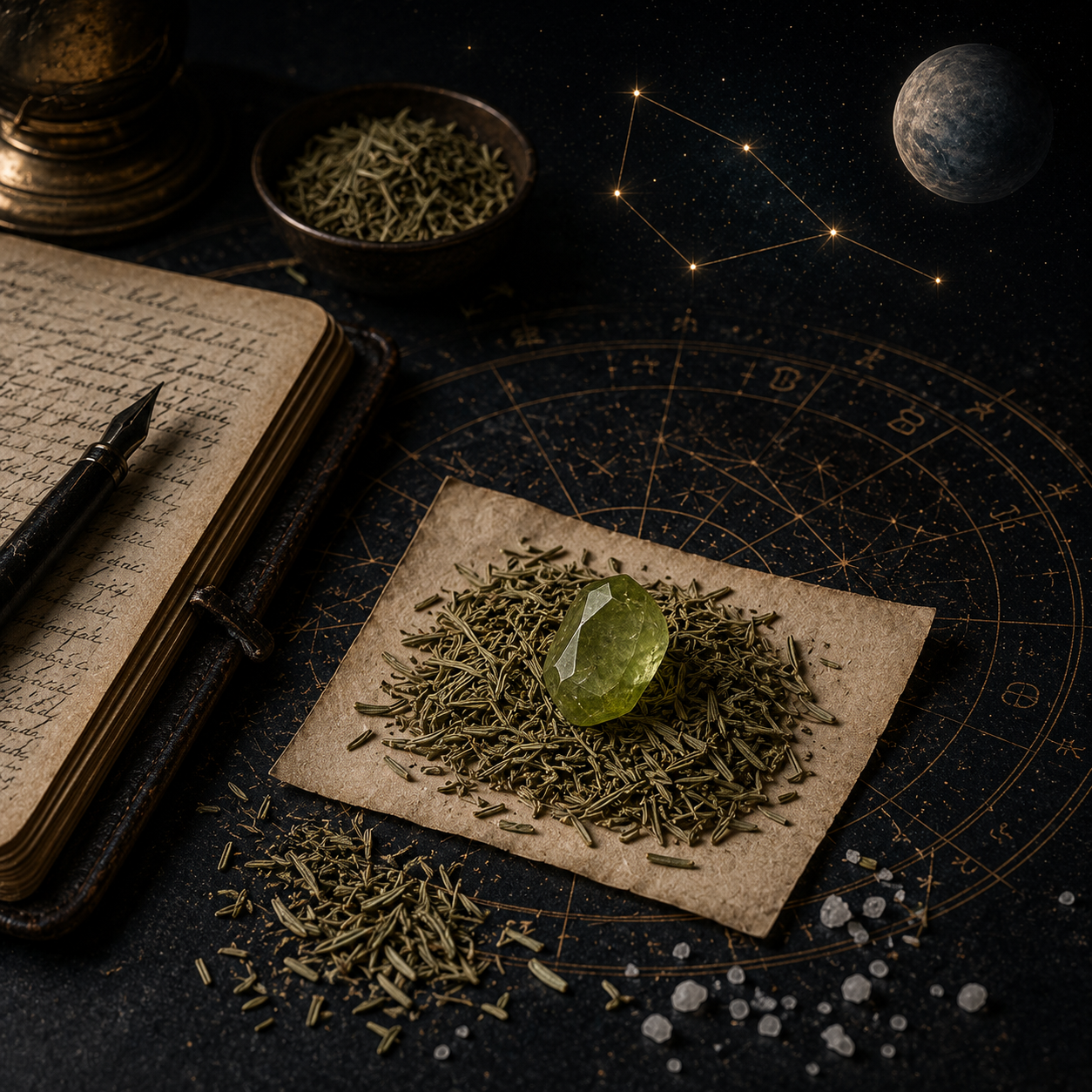 Celestial Aligned Rosemary — Herb of Clarity & Memory