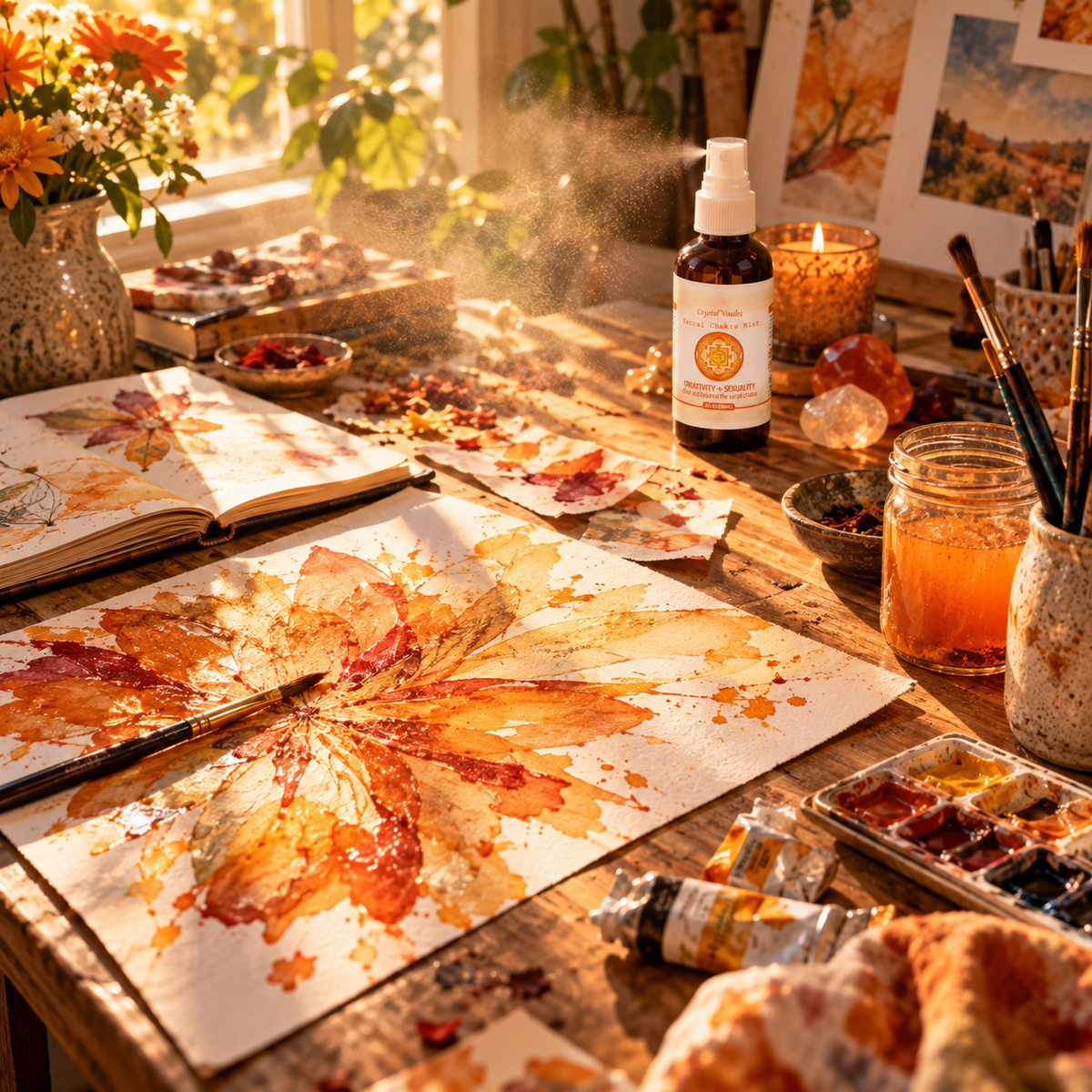 Sacral Chakra Crystal Mist