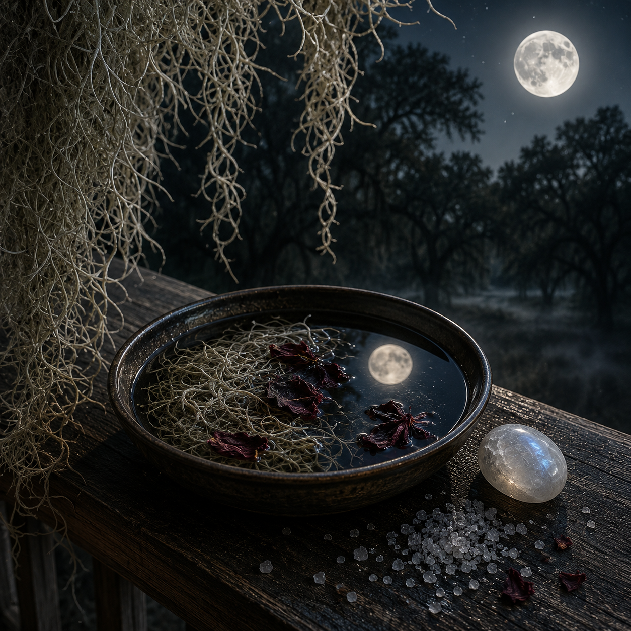 Celestial Aligned Spanish Moss - The Gray Veil of the Oaks