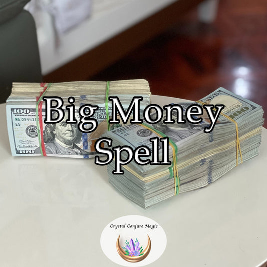 Big Money Spell - attract an onslaught of riches, designed for those who dream big, reaching out to the limitless skies