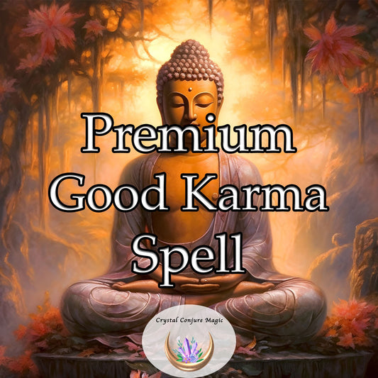 Premium Good Karma Spell - attract abundance by cultivating inner harmony, allowing you to radiate kindness and generosity