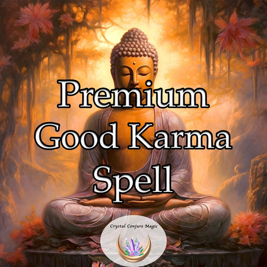 Premium Good Karma Spell - attract abundance by cultivating inner harmony, allowing you to radiate kindness and generosity