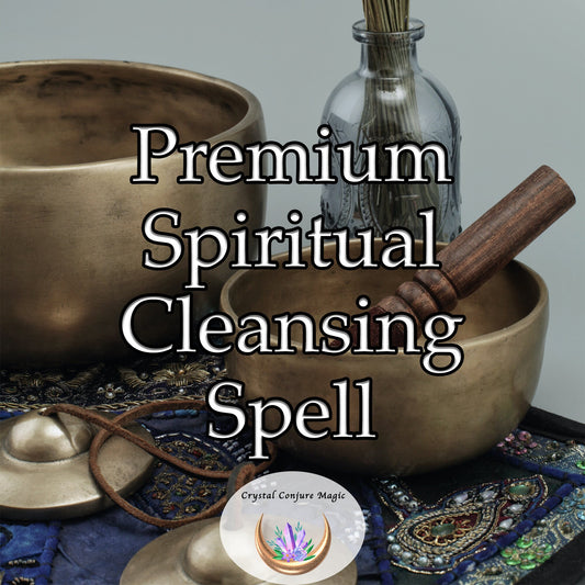 Premium Spiritual Cleansing Spell -  liberates your inner being from all energy blocks and spiritual afflictions.