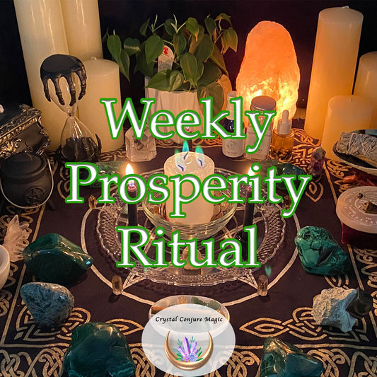 Prosperity Weekly Candle Ceremony - Attract Cash, Manifest Money, Gain Financial Freedom, Live well