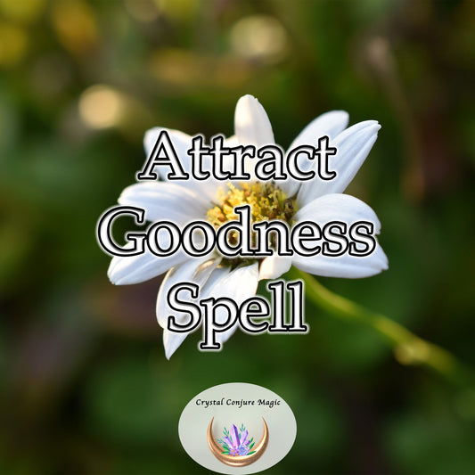 Attract Goodness Spell  -an allure of positivity that naturally draws in serendipity, progress, and accomplishment.