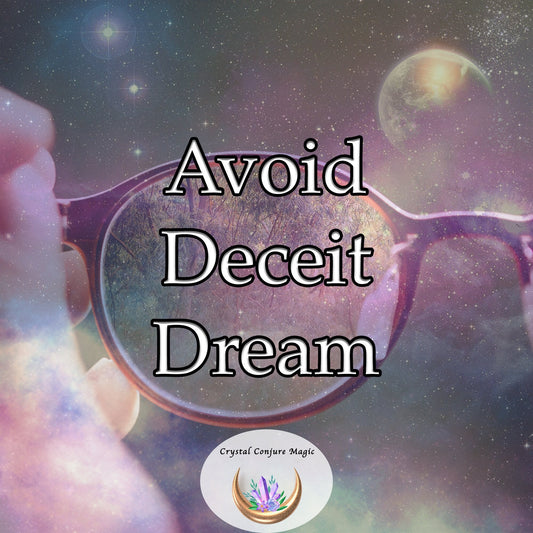 Avoid Deceit  Dream -   prepare your mind to discern when others are trying to fool you or cheat you or lie to you or deceive you.