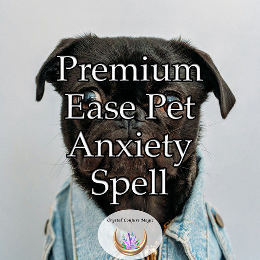 Premium Ease Pet Anxiety Spell -  instill a sense of tranquility and ease that is naturally calming
