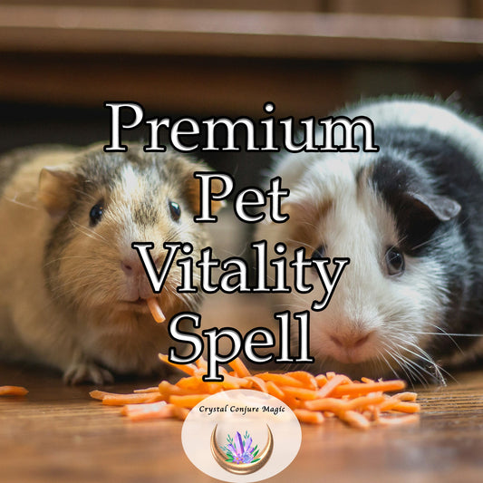 Premium Pet Vitality Spell - boost your pet's overall well-being, helping them live their best life